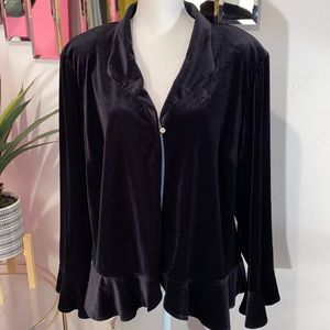 Studio 1940 black velvet jacket